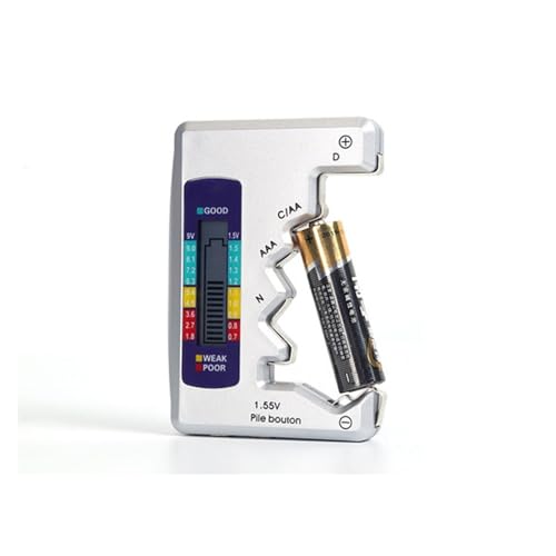 fW^obe[eX^[ LCDfBXvC CDN AA AAA 9V 1.5V {^Zobe[eʃ`FbNo Ódeʐffc[(Bar Chart Silver)