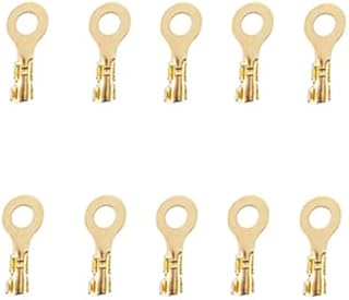 Electrical Wire Lug - Terminal Connectors for Cables Multi Use (Swell/Sand Size 6, Count : 10 Pieces) - KaberTrade