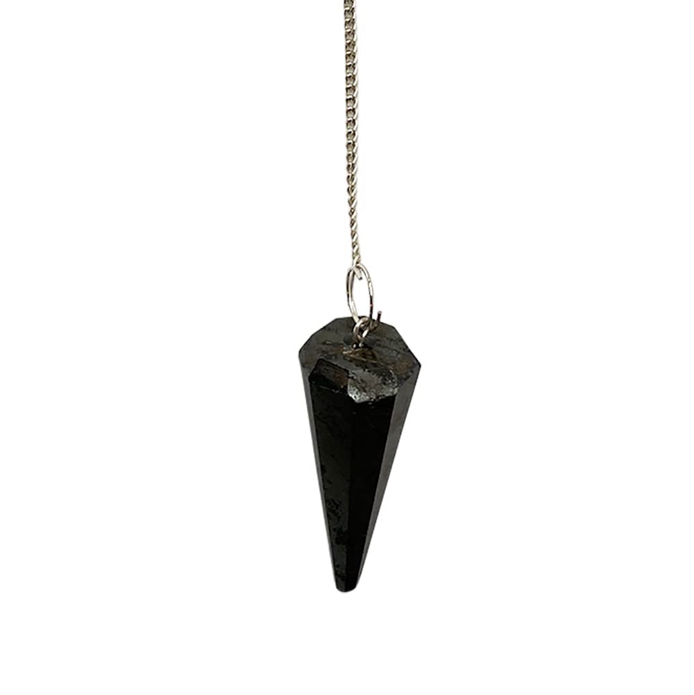 VIE Pendulum with 7 Chakra Beaded Chain (Hematite), Natural - Image 3