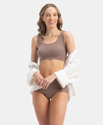 Image of Jockey 1839 Lounge Bra | Wirefree | Padded | Full Coverage | 360 Degree Stretch and Removable Pads | Microfiber Nylon Fabric