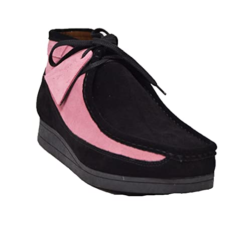 British Collection New Castle Men Cognac Leather and Suede Lace Up 123