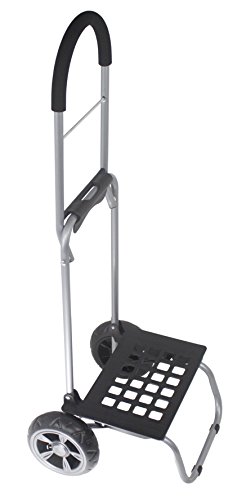 Image of dbest products Trolley Dolly Shopping Grocery Foldable Cart Storage Mom, Blue Polka Dot