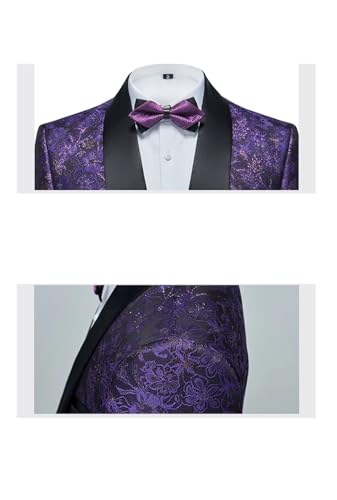 Generic Men's Casual Business Wedding Suits 3 Pcs Set Dress Blazers Jacket Pants Vest Coat2