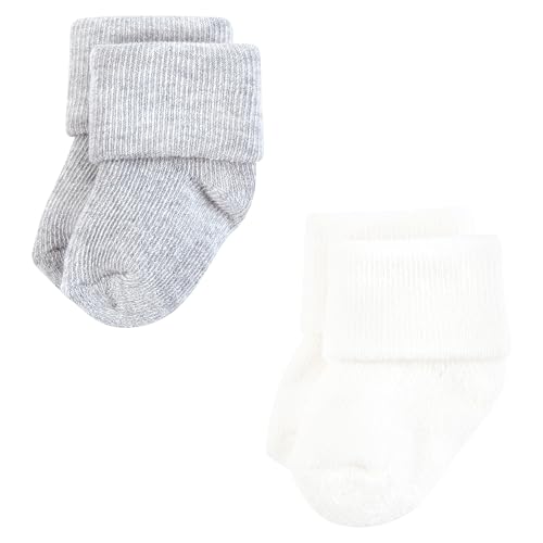 Hudson Baby Baby Boys' Cotton Rich Newborn and Terry Socks4