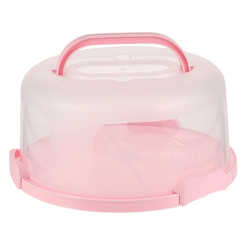 Zerodeko 1set Portable Cake Carrier with Locking Design Reusable Cupcake Container for Birthdays Weddings Parties Cake