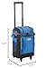 Coleman Chiller Series Insulated Portable Wheeled Soft Cooler, Leak-Proof 42 Can Capacity Cooler with Heavy Duty Wheels and Handle and Ice Retention