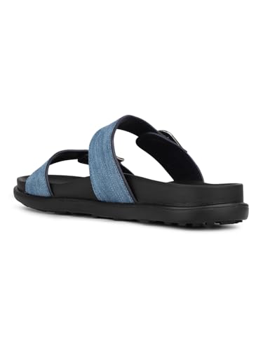 Image of Inc.5 womens Womens Blue Casual Solid Open Toe Flat Slip-on Sandals Sandal
