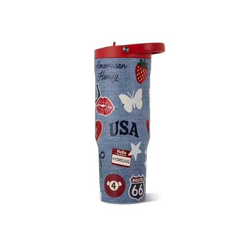 Image of HydroJug Sport 32 oz Insulated Stainless Steel Water Bottle, American Honey