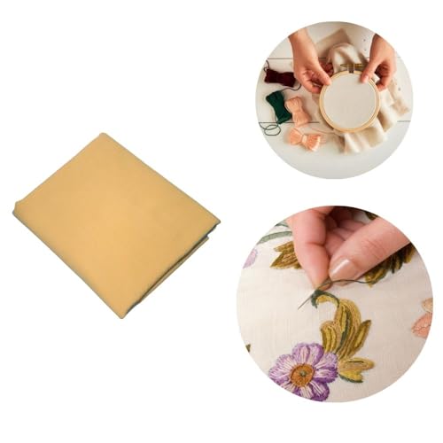 Image of Zuchi Premium Casement Embroidery Fabric Chiku | Medium Weight for Hand Embroidery, Needlework, Pouch, Cushion Cover DIY Crafts, Smooth Weave for Clean Stitches (Five Meter Fabric)