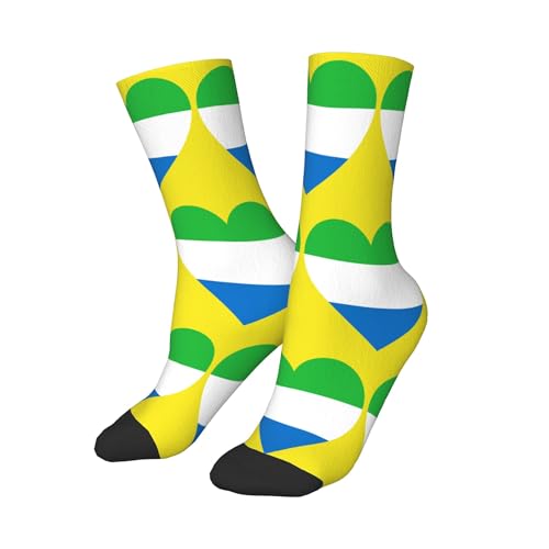 Love Sierra Leone Flag A Pair Junior Athletic Short Tube Socks Children Calf Tube Socks Short Stockings