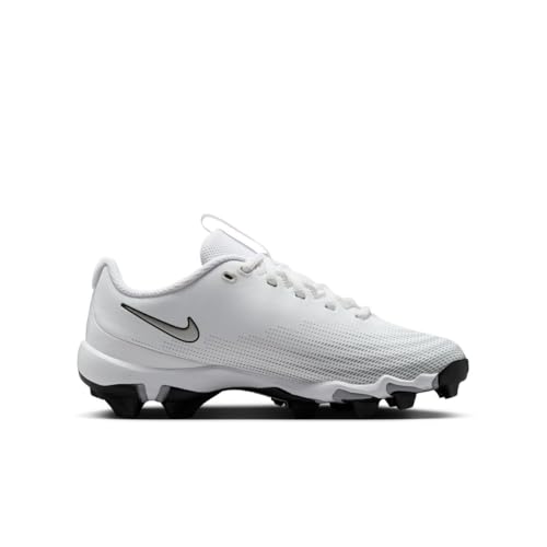 Nike Vapor Shark 3 Big Kids' Football Cleats (White/Wolf Grey/Black/Metallic Silver)3