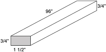Palissandro Blue RemingtonUSA Cabinet Tall Filler W1.5xH96"