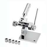 QINPI Ensanchador De Anillos con 6 Matrices, Herramienta Profesional para Ajuste De Talla De Anillos, Herramienta para Reparación De Joyería Y Orfebrería DIY, Construcción Resistente De Acero