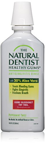 Natural Dentist Healthy Gums Antigingivitis Rinse Peppermint Twist 16.9 Ounce (Pack of 2)