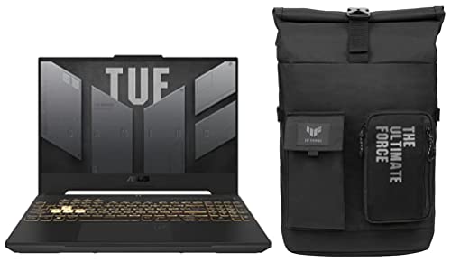 Image of ASUS TUF Gaming F15 (2022), 15.6-inch (39.62 cms) FHD 300Hz, Intel Core i7-12700H 12th Gen, RTX 3060 6GB Graphics, Gaming Laptop, FX507ZM-HF068WS + VP4700 TUF 17 inch (43.18 cm) Backpack (Black)