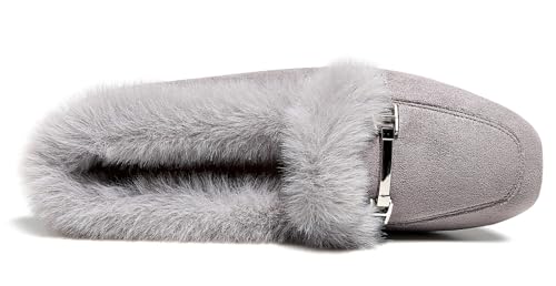 Image of VenusCelia Women's Cozy Furry Flat Shoe
