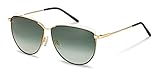 Rodenstock Damen Sonnenbrille R1430, im Retro-Stil, Schmetterlings-Sonnenbrille mit Edelstahlgestell
