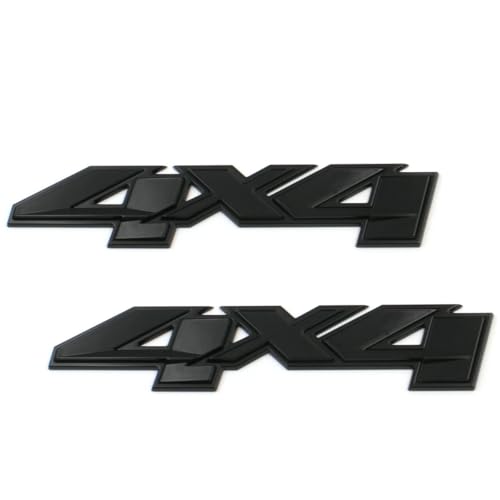 Emblemas 4x4 para personalizar la caja trasera de Silverado y GMC Sierra juego de dos piezas 3D