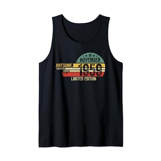 Regalo De Cumpleaños, Impresionante Desde Noviembre 1959 Camiseta sin Mangas