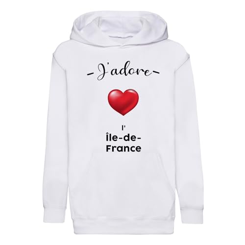 Sweat à capuche enfant souvenir Paris Île de France à offrir