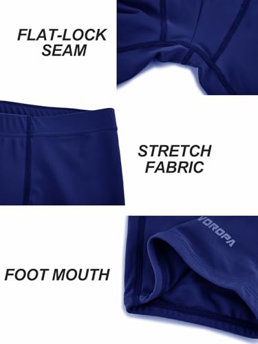 Image of Devoropa Youth Boys Swim Shorts Square Leg Swimsuit Nylon Swimming Boxer Brief UPF 50+