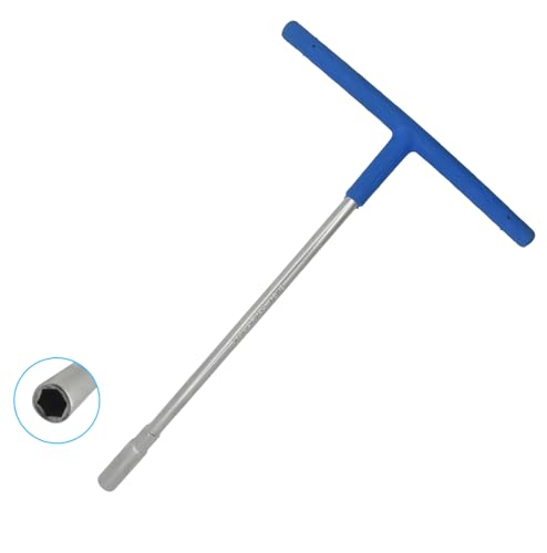 Image of Taparia T Spanner Socket Wrenches TSW 9, Chrome Vanadium steel, Size 9mm, 6 Point Hex end with Soft Grip,Suitable for Automotive, Hobby, Professional, DIY & Industrial Use