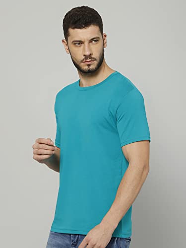 Image of T-Shirt for Men - 100% Cotton Casual T-Shirt | Half Sleeve, Round Neck 4 Way Stretch Fabric | Slim Fit T-Shirt