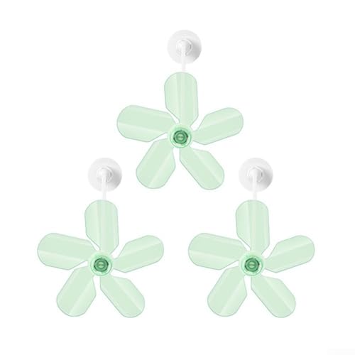 Deflector de viento de salida de aire acondicionado, ventilador de soplado antidirecto para el hogar y el dormitorio, paquete de 3 en blanco, verde, naranja (verde, 3 piezas)