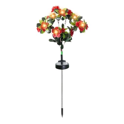 Flores solares impermeables con 56 LED de colores para decoración exterior de jardín y cementerio