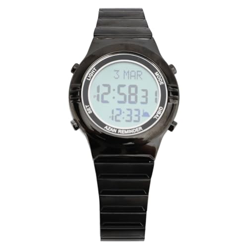 Montre de sport électronique multifonctionnelle LED Pilipane étanche avec temps de prière