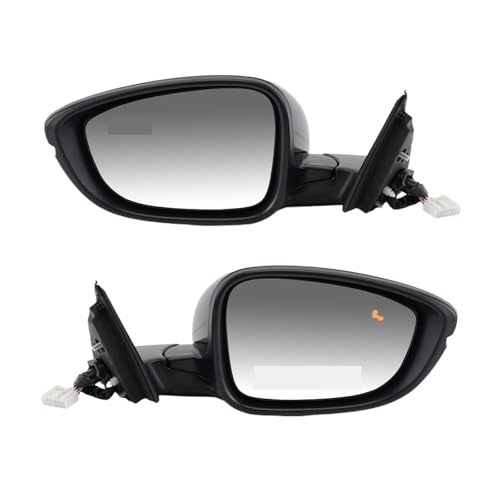 VEGFBOWA 8ワイヤーサイドミラーアセンブリ、アコード2018-2022 USバージョン対応、ブラインドスポット、ターンシグナルインジケーター付きカーアクセサリー(1 Pair)