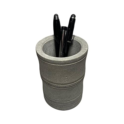 Concrete Pencil Holder - Handmade (Gray)