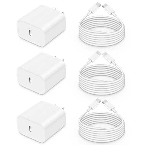 iPhone 16 15 Charger,iPad Pro Charger Type C Fast Charging with 6FT USB C Charger Cord for iPhone 16 15 Pro 16 15 Pro Max 16 15 Plus/Air,and More(3-Pack)