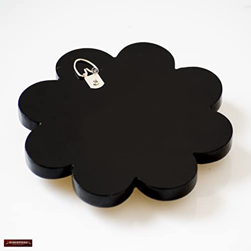 Decorative Gold Round Mirror 6In For Wall Decor | Peruvian Hand-Carved Hanging Mirror Wall Art Home Decor | Gift For Women #TOP5