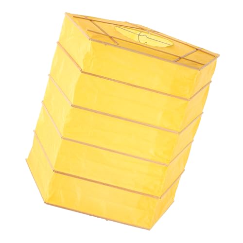 Garneck Pantalla de Lámpara Plegable de Papel Origami Cuadrada 30X30 CM Accesorio de Cubierta de Luz de Techo Pantalla Pequeña de Papel para Lámparas Colgantes Decoración para Hogar y