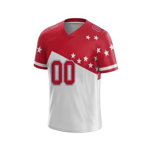 Custom Football Jersey Personalized Rugby Uniform Stitched/Printed Team Name Number Logo for Men Women Kids