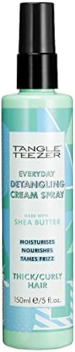 Tangle Teezer Everyday Detangling Cream Spray for Thick/Curly Hair, green