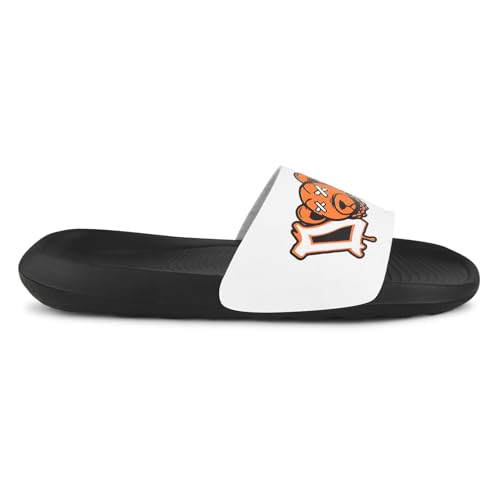 Image of PERY-PAO Sliders Mens White, Black, Grey, Sky blue Design Toxic, Spider, Dope, Panda Printed Flip Flop & Slippers