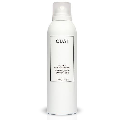 OUAI Super Dry Shampoo - Cleanses, Removes Product Buildup & Refreshes Hair Without Water - Adds Instant Volume & Shine to Fine, Oily Hair - Free of Parabens and Sulfates - 4.5 fl oz