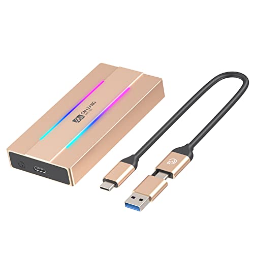 Caja Externa RGB M.2 NVME SSD USB 3.1 Gen 2 Tipo C miniatura 1