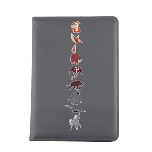 VAMSII Book Inspired Leather Notebook Book Fan Merchandise Bookish Blank Journal Notebook (black)
