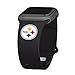 Game Time Pittsburgh Steelers Silicone Watch Band Compatible with Apple Watch (42/44/45mm Black)