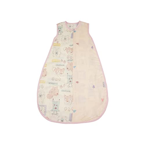Image of Baby Sleep Sack Muslin Cotton 0-6 Monthes Lightweight Infant Wearable Blanket 0.5 Tog Swaddle Toddler Sleeping Bag Sleeveless Purple Girl 6-12M 9M Soft Summer Breathable Nursery Vest Bag