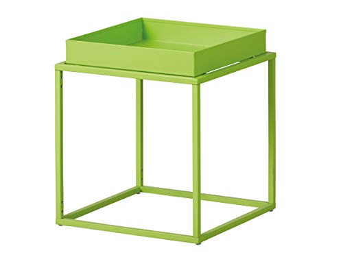 Inter Link Design Bijzettafel Industriële Stijl, metaal, Groen, Geschikt voor Binnen en Buiten