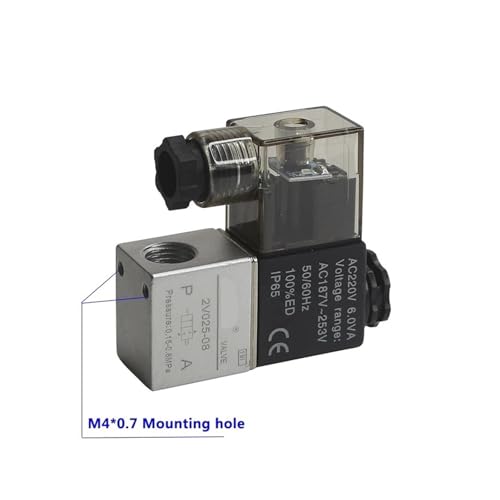 Électrovanne pneumatique 2V025-08 NC avec étanchéité magnétique renforcée