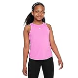 Sport-Tanktop Nike Df One T-Shirt Playful Pink/White 140
