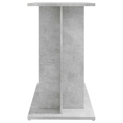 vidaXL Aquariumständer Betongrau 80 x 35 x 60 cm Holzwerkstoff