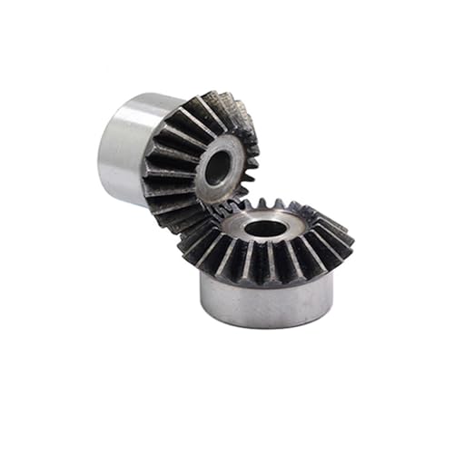 Bevel Gear Pinion Hardware Mechanical Two Pieces Bevel Gear 1.5M16T Hole Diameter 6/8/10/12mm Precision Bevel Gear 45# Steel 90 Degrees(1.5M16T 12mm Hole)