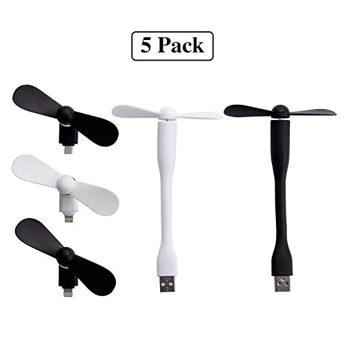 Portable Cell Phone Fan, Dviocnd 2 Pack Mobile Phone Fan Compatible with iPhone/ipad