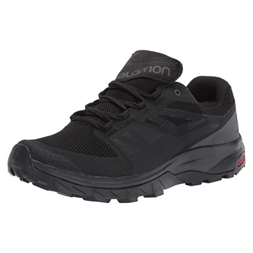 Salomon Herr Outline Wide Gtx Track and Field Shoe, Svart svart fantommagnet - 46 2/3 EU